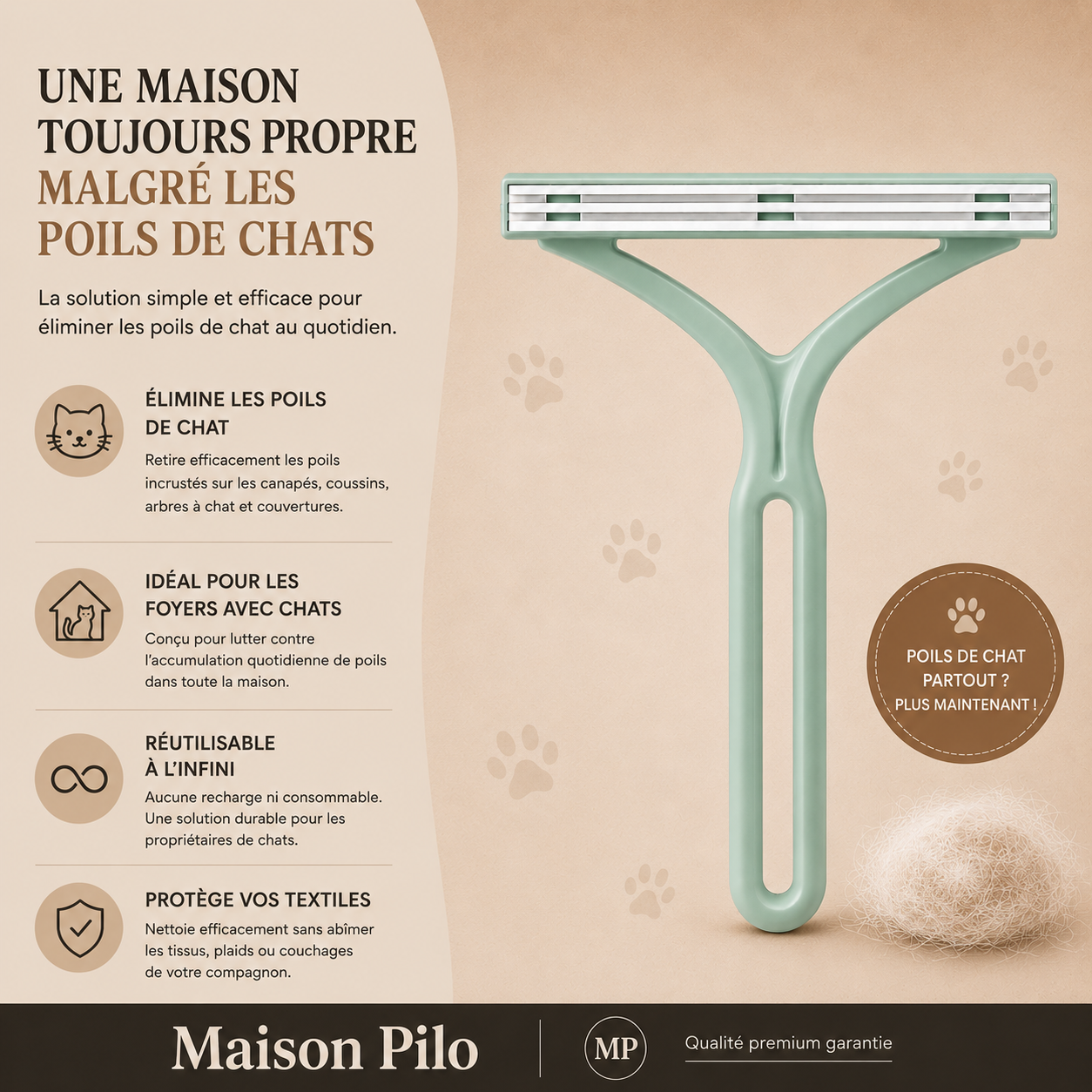Éliminateur de poils Lipari - vue 4